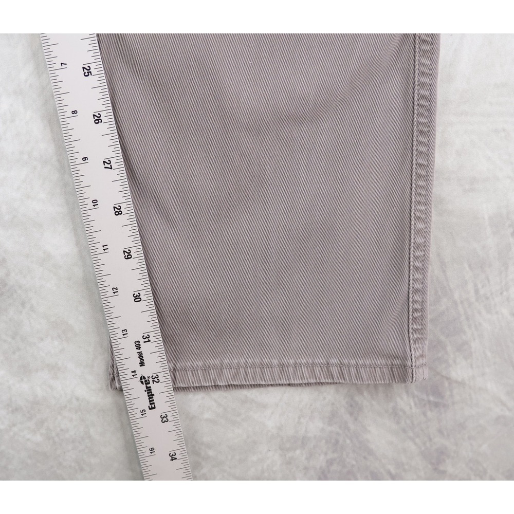 Faherty Comfort Twill 5-Pocket Pant Mens 36x32 Grey Cotton Stretch Straight Leg - Picture 9 of 12